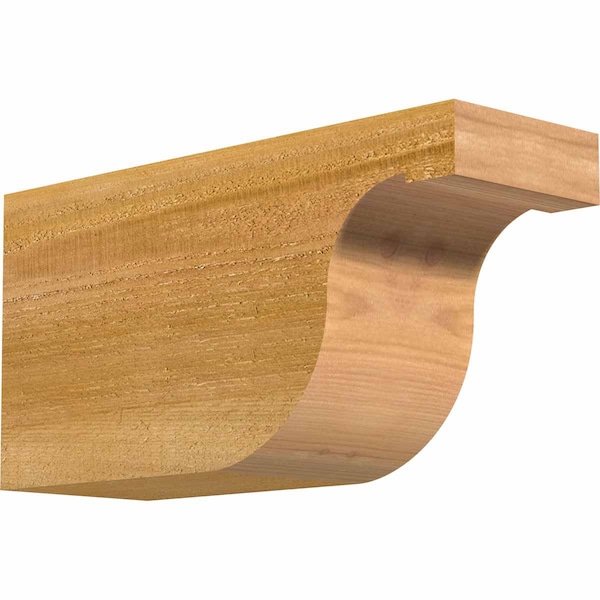 Ekena Millwork Del Monte Rough Sawn Rafter Tail, Western Red Cedar, 4"W x 6"H x 12"L RFT04X06X12DEL00RWR - main